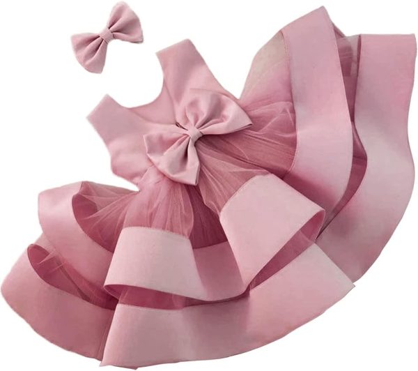 3M-6T Baby Girl Ruffle Lace Backless Pageant Dress Toddler Tutu Gown Flower Tulle Party Dresses - Image 15