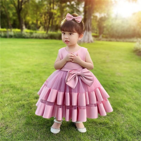 3M-6T Baby Girl Ruffle Lace Backless Pageant Dress Toddler Tutu Gown Flower Tulle Party Dresses - Image 17