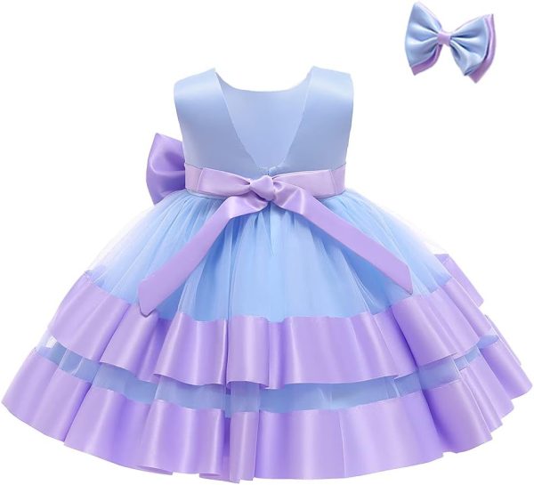 3M-6T Baby Girl Ruffle Lace Backless Pageant Dress Toddler Tutu Gown Flower Tulle Party Dresses - Image 27