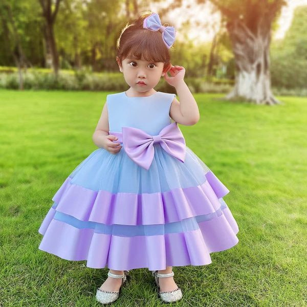 3M-6T Baby Girl Ruffle Lace Backless Pageant Dress Toddler Tutu Gown Flower Tulle Party Dresses - Image 30