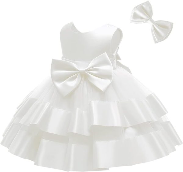 3M-6T Baby Girl Ruffle Lace Backless Pageant Dress Toddler Tutu Gown Flower Tulle Party Dresses - Image 56