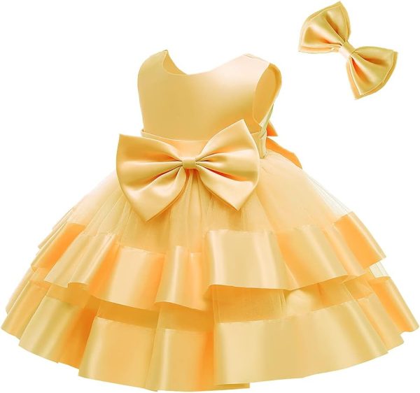 3M-6T Baby Girl Ruffle Lace Backless Pageant Dress Toddler Tutu Gown Flower Tulle Party Dresses - Image 61