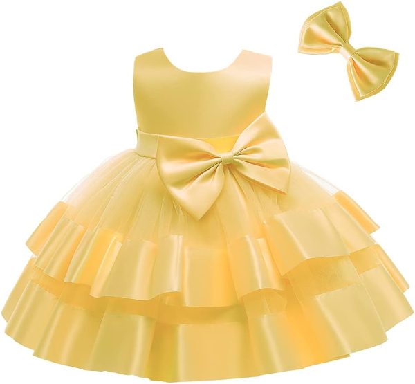 3M-6T Baby Girl Ruffle Lace Backless Pageant Dress Toddler Tutu Gown Flower Tulle Party Dresses - Image 62