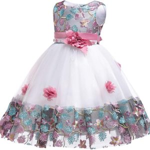 12M-8T Toddler Pageant Flower Girl Lace Dress Little Girls Party Wedding Formal Dresses