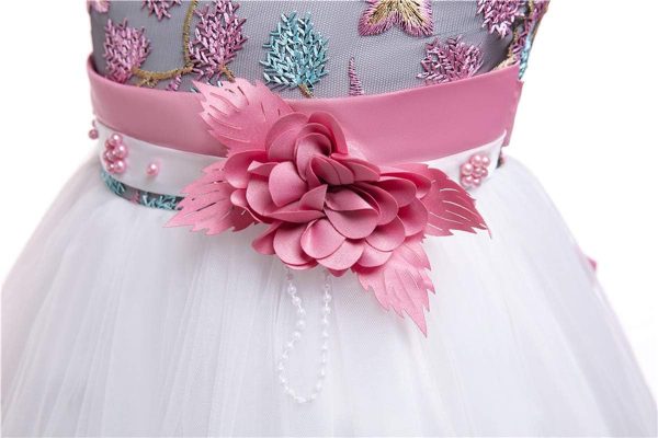 12M-8T Toddler Pageant Flower Girl Lace Dress Little Girls Party Wedding Formal Dresses - Image 3
