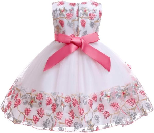 12M-8T Toddler Pageant Flower Girl Lace Dress Little Girls Party Wedding Formal Dresses - Image 10