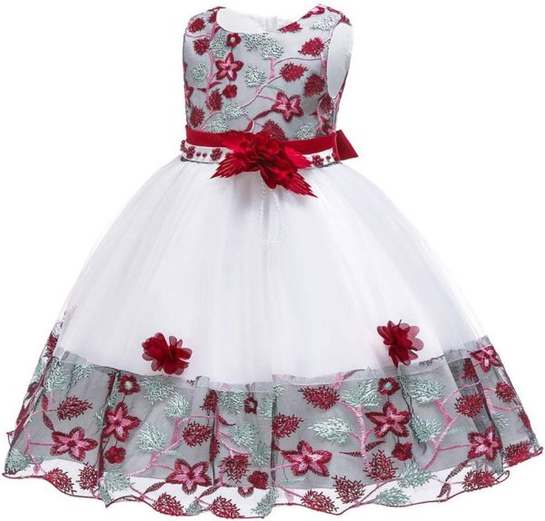 12M-8T Toddler Pageant Flower Girl Lace Dress Little Girls Party Wedding Formal Dresses - Image 11