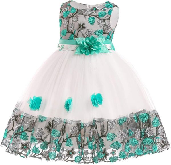 12M-8T Toddler Pageant Flower Girl Lace Dress Little Girls Party Wedding Formal Dresses - Image 16