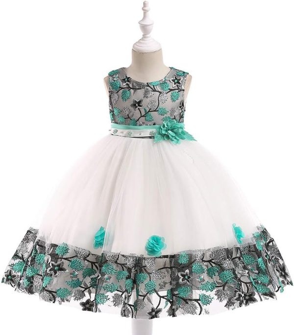 12M-8T Toddler Pageant Flower Girl Lace Dress Little Girls Party Wedding Formal Dresses - Image 17