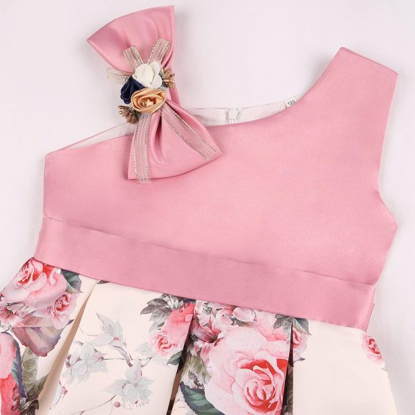 2-9T Flower Girls Floral Dresses Toddler Pageant Striped Dress - Image 11