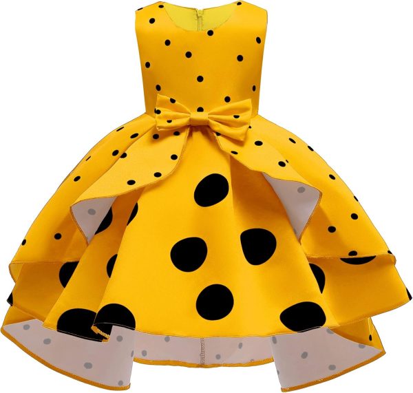 NSSMWTTC 2-9Y Toddler Evening Dresses Flower Girls Wedding Formal Party Midi Dress - Image 2
