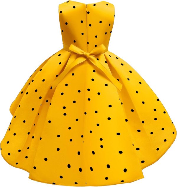 NSSMWTTC 2-9Y Toddler Evening Dresses Flower Girls Wedding Formal Party Midi Dress - Image 3