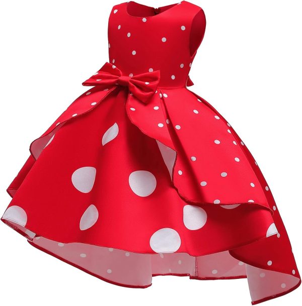 NSSMWTTC 2-9Y Toddler Evening Dresses Flower Girls Wedding Formal Party Midi Dress - Image 6