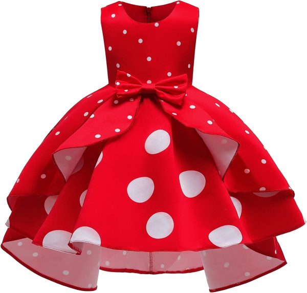 NSSMWTTC 2-9Y Toddler Evening Dresses Flower Girls Wedding Formal Party Midi Dress - Image 7