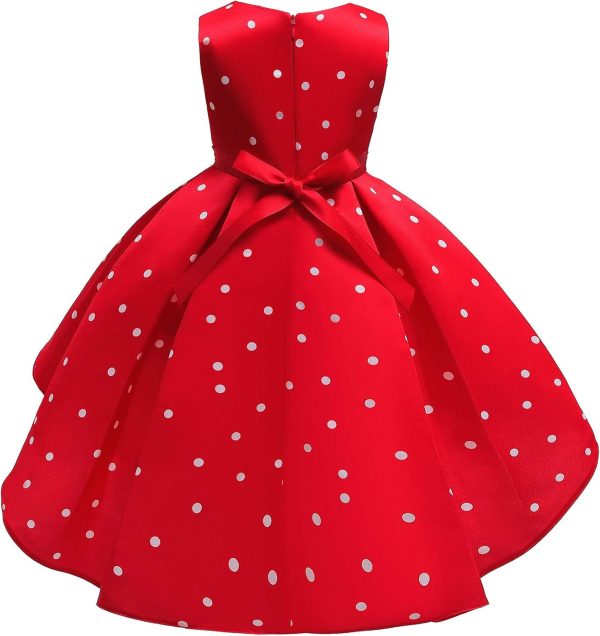 NSSMWTTC 2-9Y Toddler Evening Dresses Flower Girls Wedding Formal Party Midi Dress - Image 8