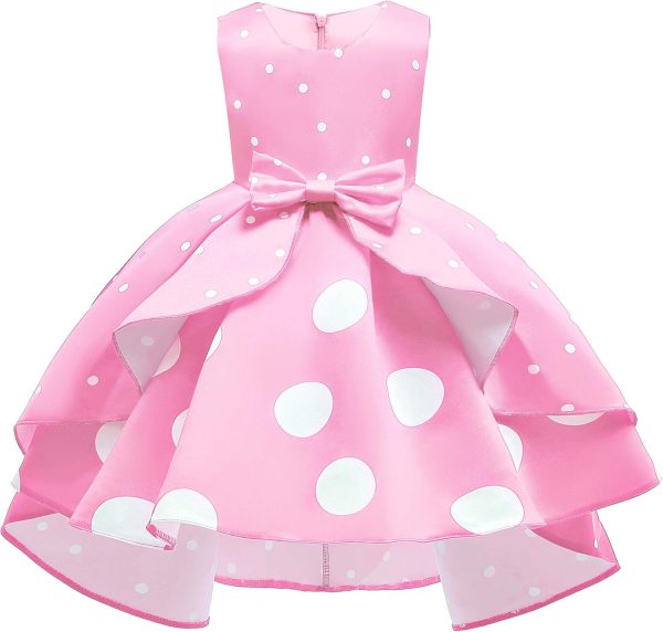 NSSMWTTC 2-9Y Toddler Evening Dresses Flower Girls Wedding Formal Party Midi Dress - Image 11