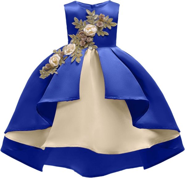 NSSMWTTC 2-9Y Toddler Evening Dresses Flower Girls Wedding Formal Party Midi Dress - Image 22