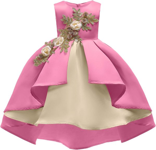 NSSMWTTC 2-9Y Toddler Evening Dresses Flower Girls Wedding Formal Party Midi Dress - Image 24