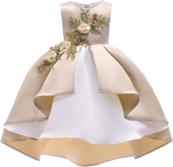 NSSMWTTC 2-9Y Toddler Evening Dresses Flower Girls Wedding Formal Party Midi Dress - Image 26