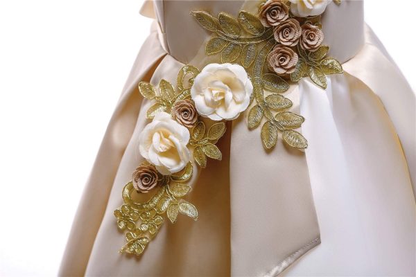 NSSMWTTC 2-9Y Toddler Evening Dresses Flower Girls Wedding Formal Party Midi Dress - Image 28
