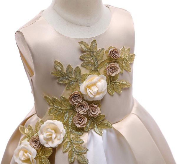 NSSMWTTC 2-9Y Toddler Evening Dresses Flower Girls Wedding Formal Party Midi Dress - Image 29