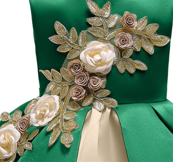 NSSMWTTC 2-9Y Toddler Evening Dresses Flower Girls Wedding Formal Party Midi Dress - Image 32